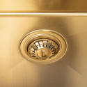 Zlewozmywak Jednokomorowy Stalowy Złoty  Marmara