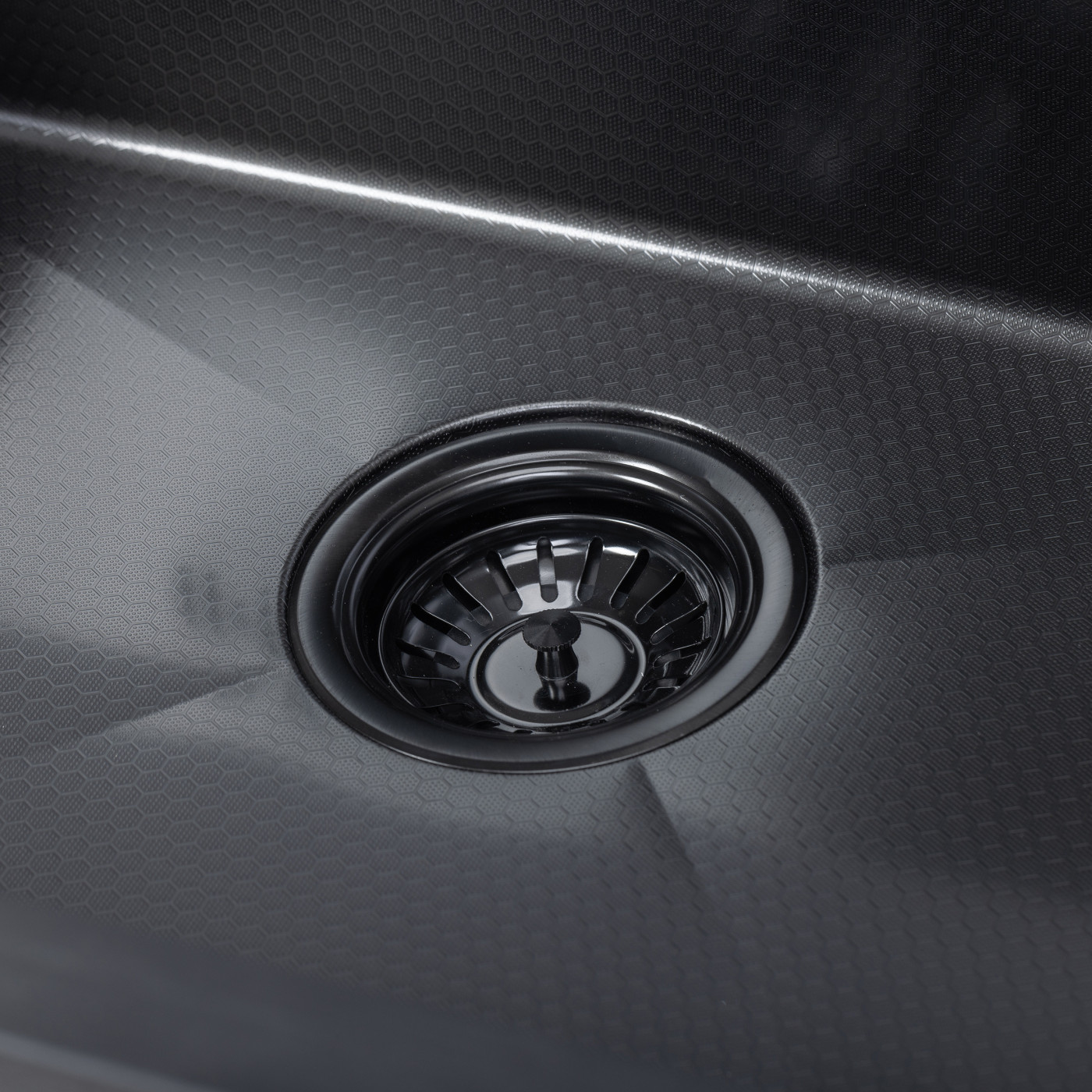 Zlewozmywak Wpuszczany Stalowy Jednokomorowy Czarny Malawi