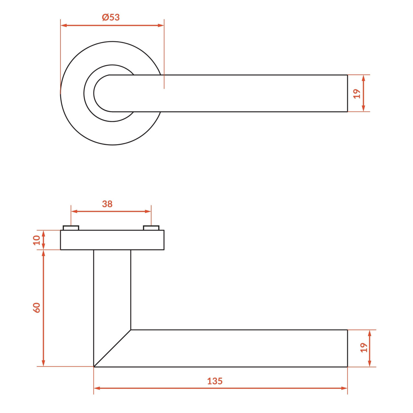 Klamka Do Drzwi Wewnętrznych Ze Stali Nierdzewnej WIGO Klamka Do Drzwi Wewnętrznych Ze Stali Nierdzewnej WIGO
