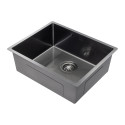 Zlewozmywak Jednokomorowy Stalowy Grafit Marmara