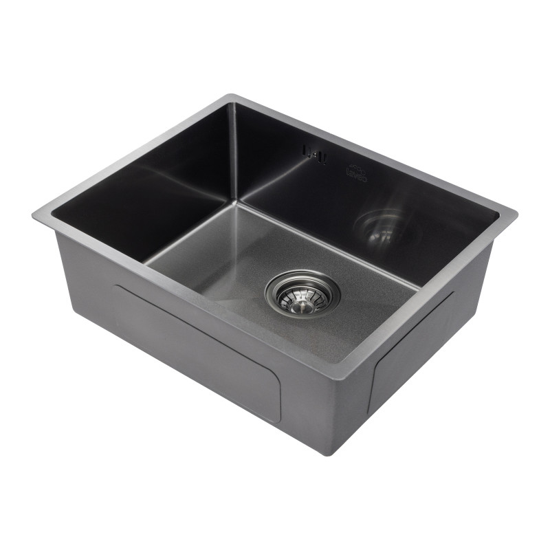 Zlewozmywak Jednokomorowy Stalowy Grafit Marmara