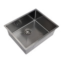 Zlewozmywak Jednokomorowy Stalowy Grafit Marmara