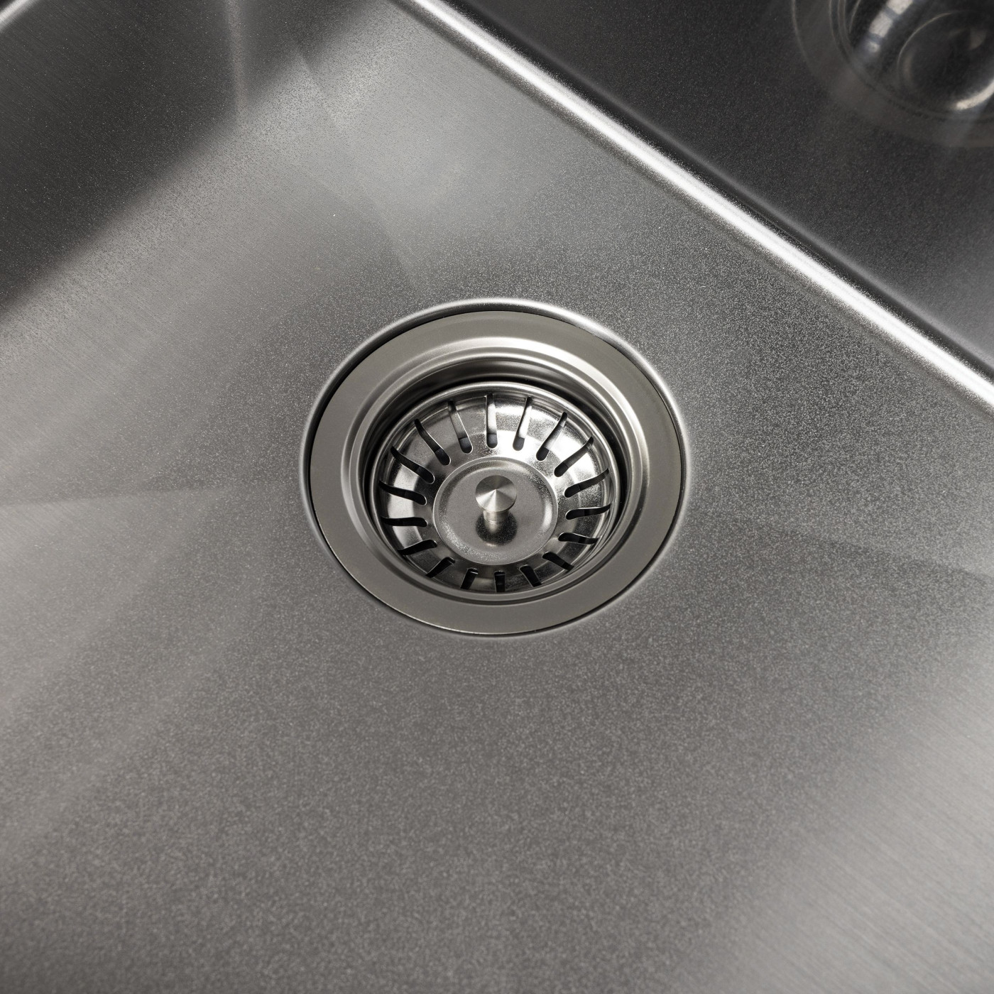 Zlewozmywak Jednokomorowy Stalowy Grafit Marmara