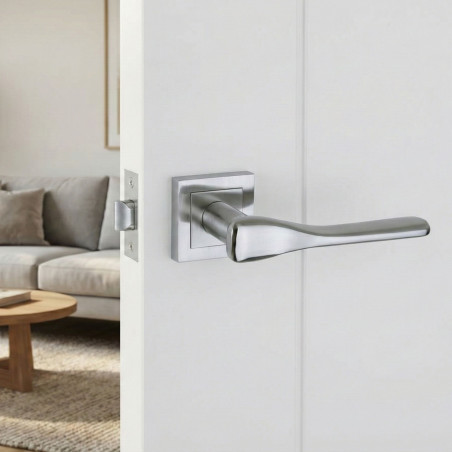 Klamka do Drzwi Kuchinox LUSIOS Kwadratowa Satyna