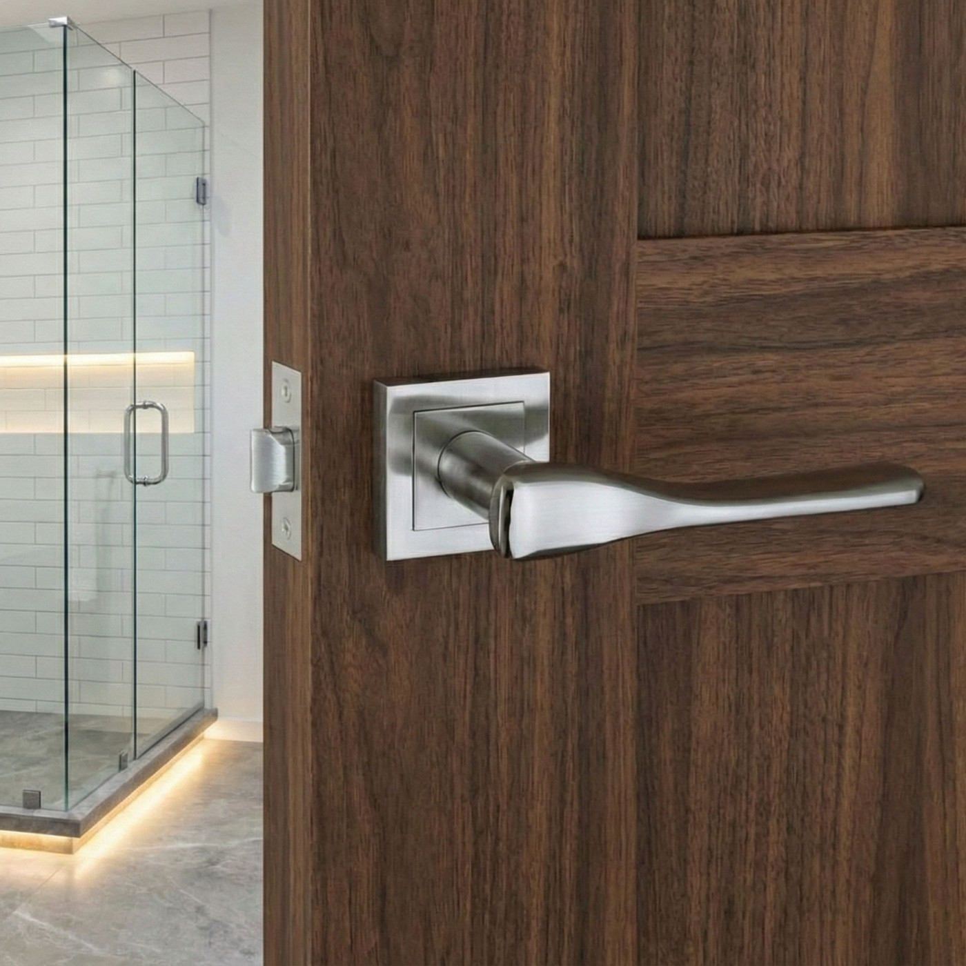 Klamka do Drzwi Kuchinox LUSIOS Kwadratowa Satyna