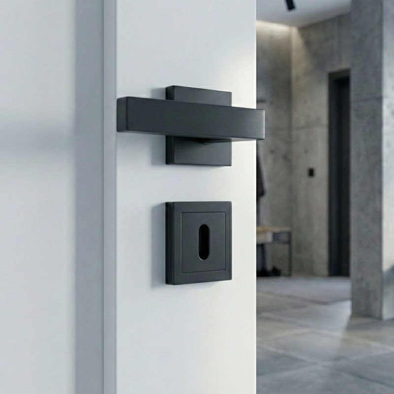 Szyld Krótki Na Klucz Kwadratowy Czarny Mat