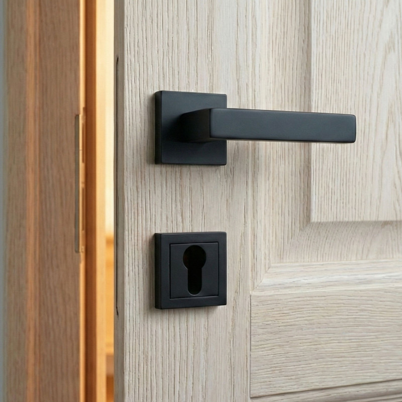 Szyld Krótki Kwadratowy Na Wkładkę Czarny Mat