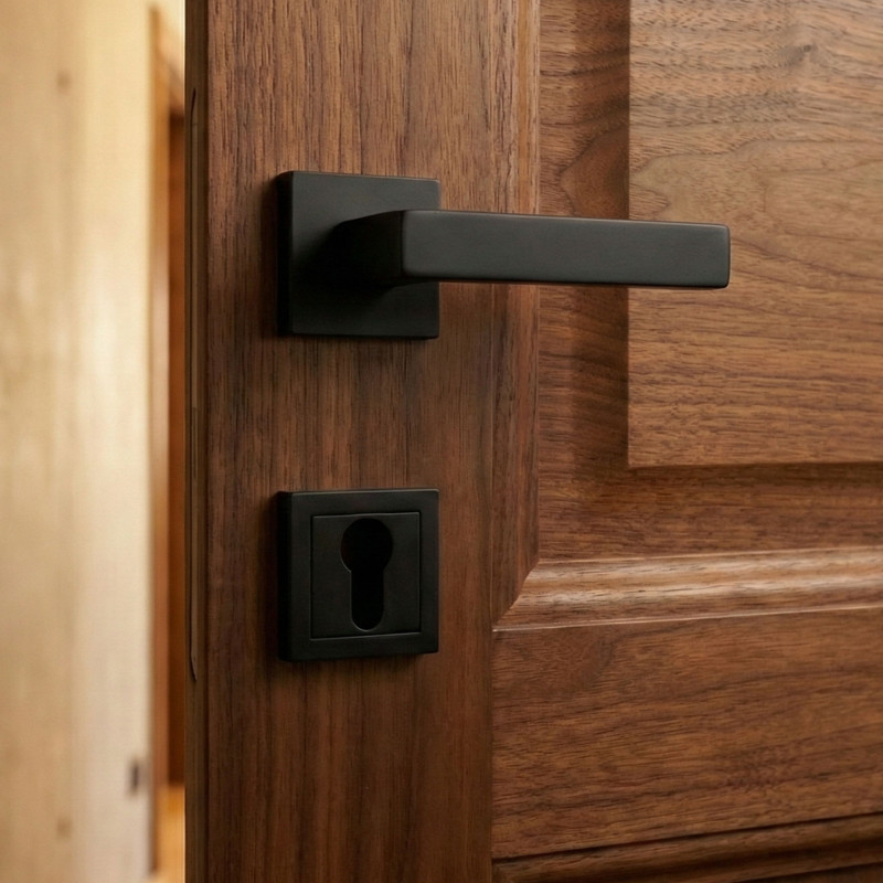 Szyld Krótki Kwadratowy Na Wkładkę Czarny Mat