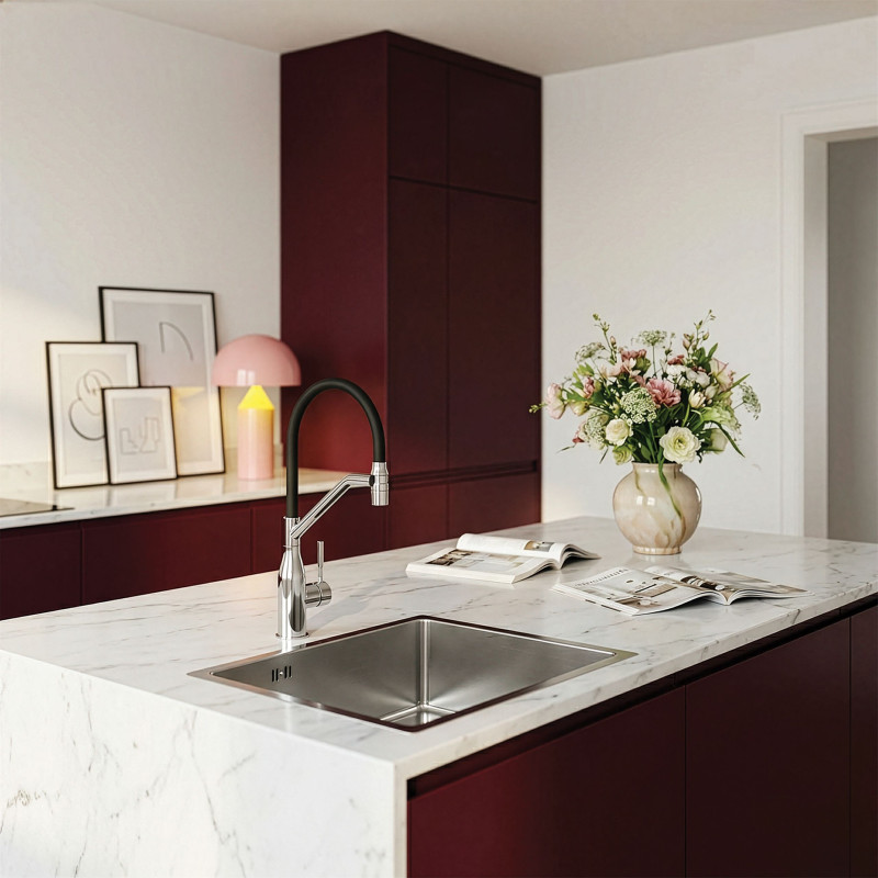 Zlewozmywak Jednokomorowy Zlew Stalowy Podwieszany ADEN Inox