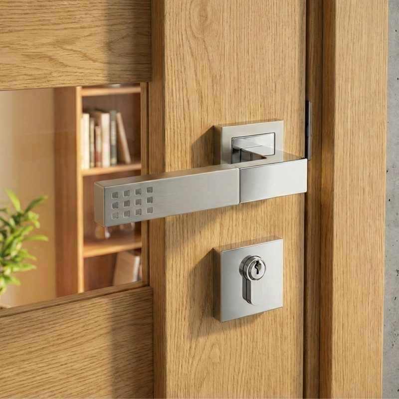 Klamka Do Drzwi Wewnętrznych Prima Satyna/Chrom