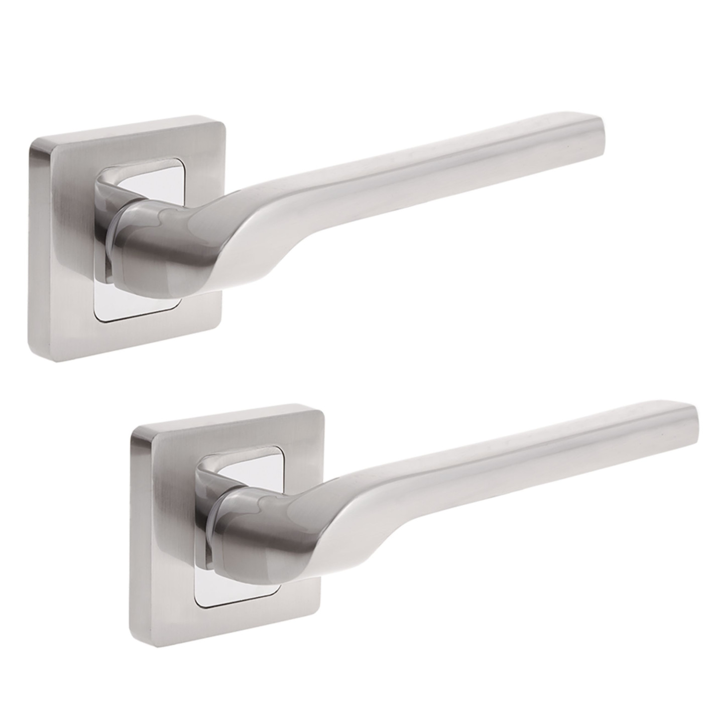 Klamka do Drzwi Wewnętrznych Luga Satyna/Chrom