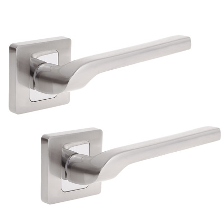 Klamka do Drzwi Wewnętrznych Luga Satyna/Chrom