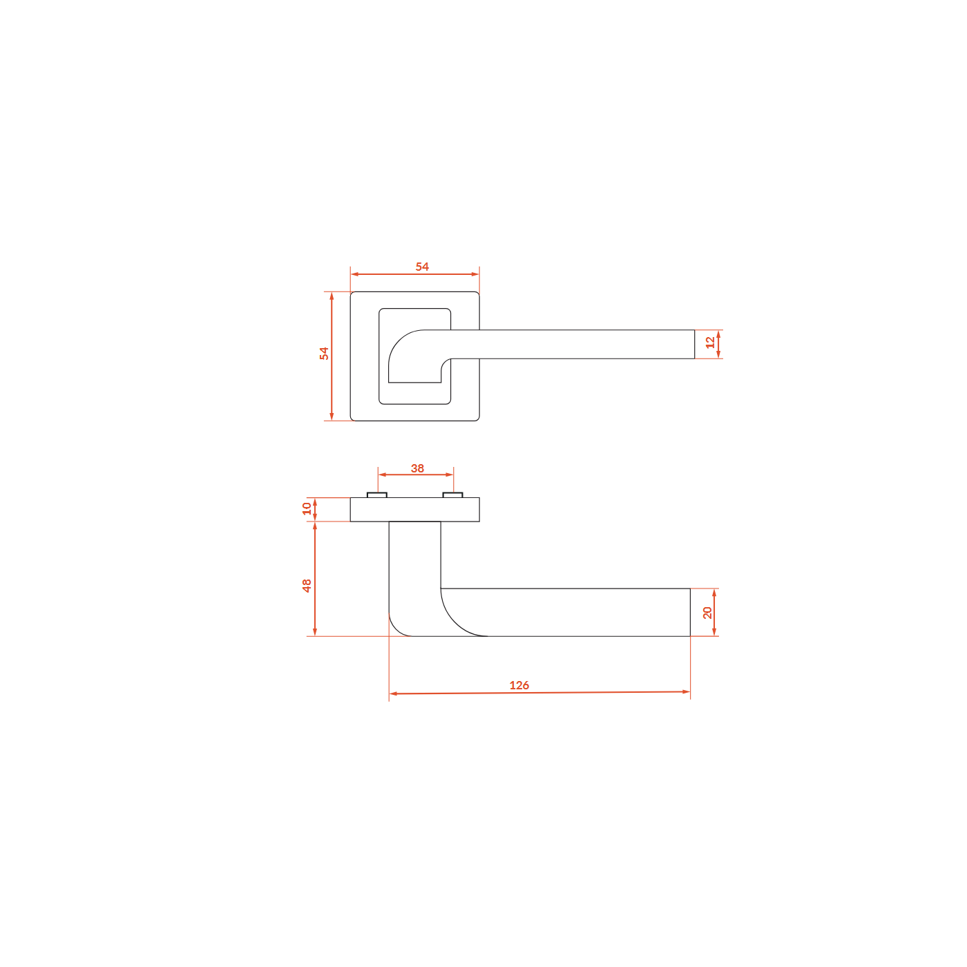 Klamka do Drzwi Wewnętrznych Luga Satyna/Chrom