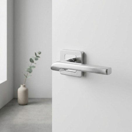 Klamka do Drzwi Wewnętrznych Luga Satyna/Chrom