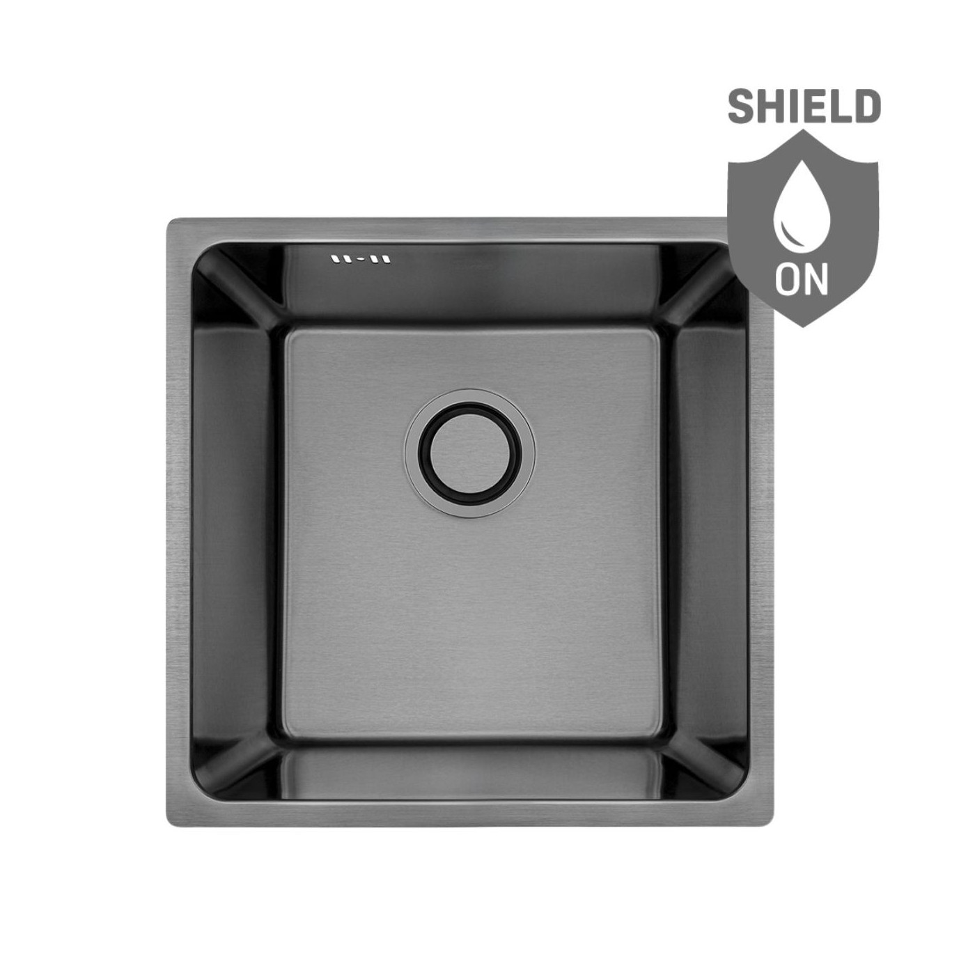 Zlewozmywak Jednokomorowy Stalowy Podwieszany ADEN Grafit