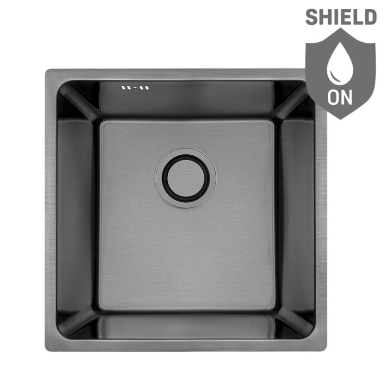 Zlewozmywak Jednokomorowy Stalowy Podwieszany ADEN Grafit