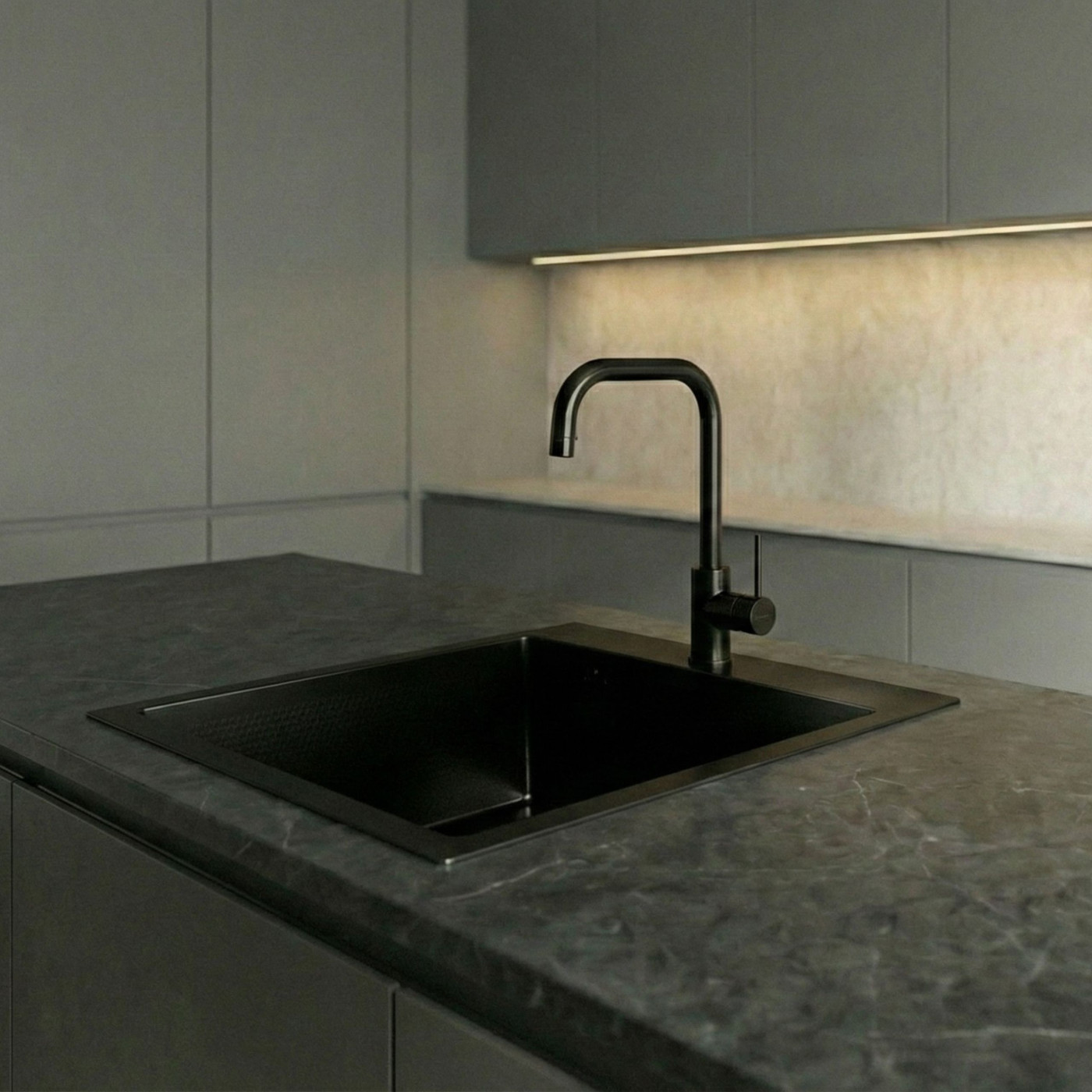 Zlewozmywak Wpuszczany Stalowy Jednokomorowy Czarny Malawi