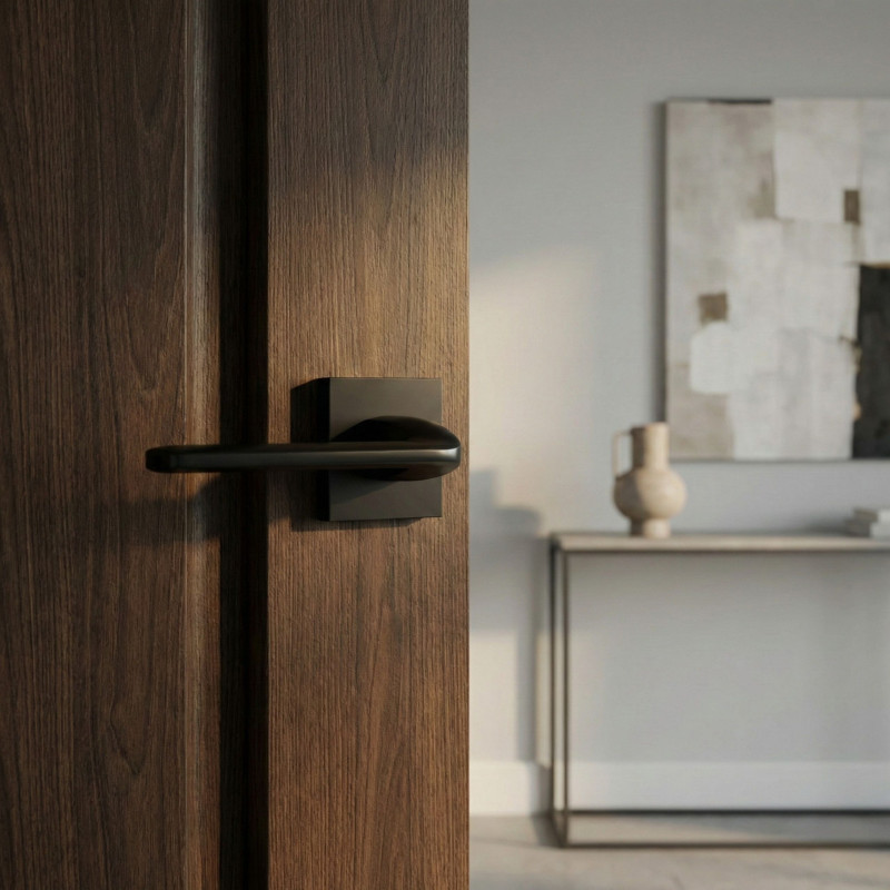 Klamka Do Drzwi Wewnętrznych Czarna ZAMBIA