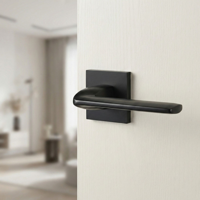 Klamka Do Drzwi Wewnętrznych Czarna ZAMBIA