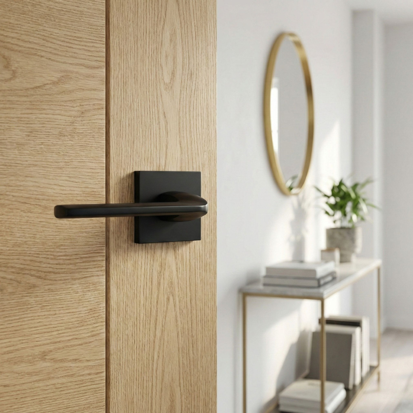 Klamka Do Drzwi Wewnętrznych Czarna ZAMBIA