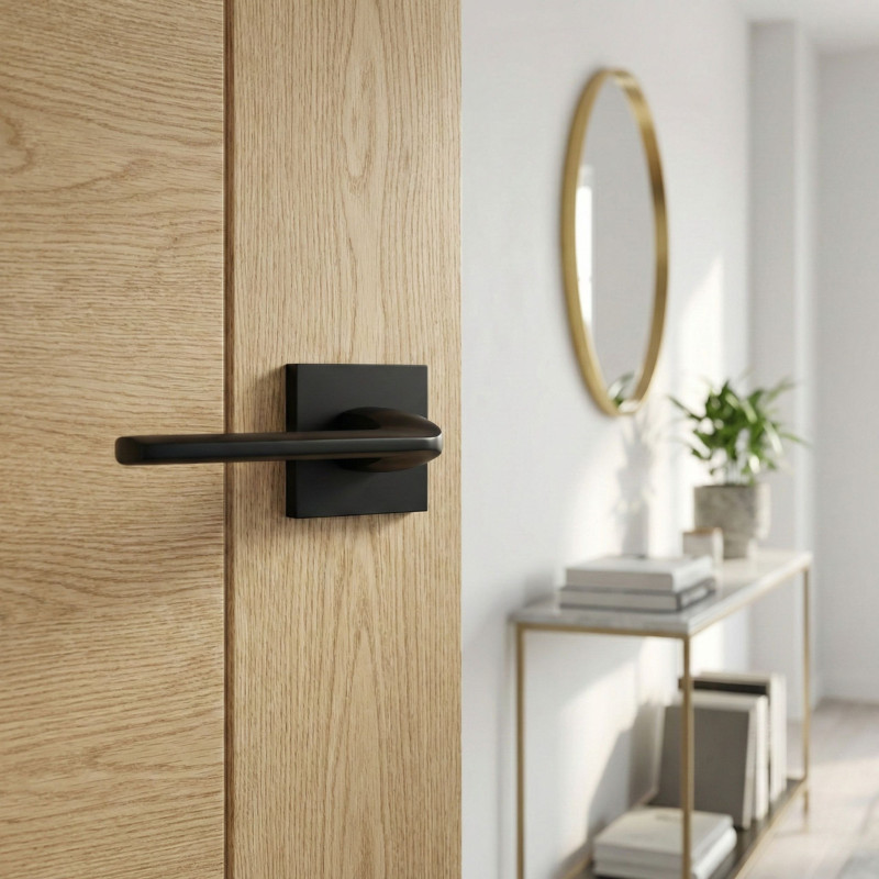 Klamka Do Drzwi Wewnętrznych Czarna ZAMBIA