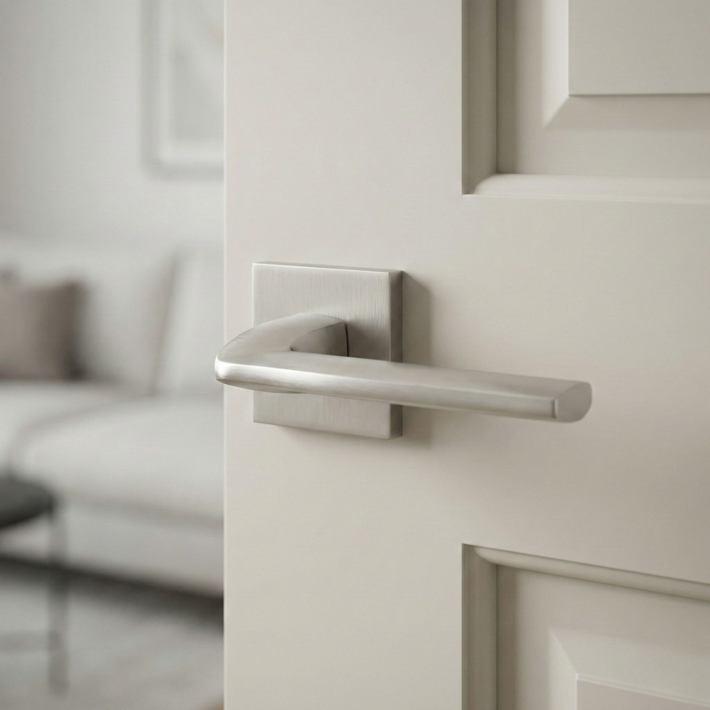 Klamka Do Drzwi Wewnętrznych Satyna Mat ZAMBIA