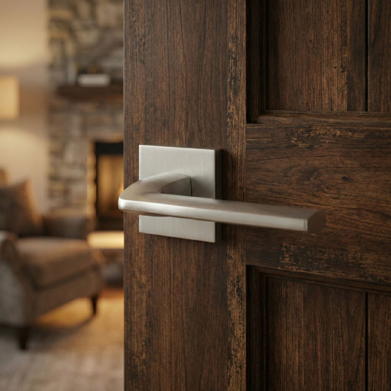 Klamka Do Drzwi Wewnętrznych Satyna Mat ZAMBIA