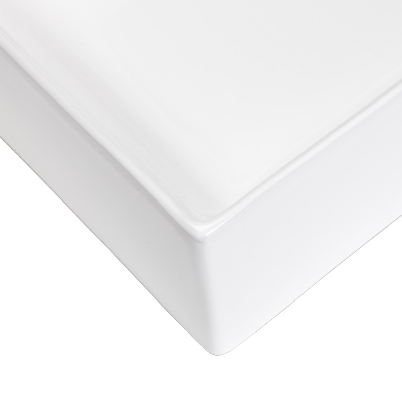 Umywalka Nablatowa Ścienna Ceramiczna Kvadrato Umywalka Nablatowa Ścienna Ceramiczna Kvadrato