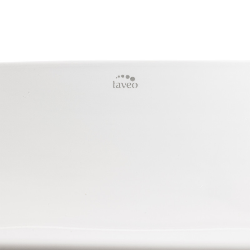 Umywalka Nablatowa Ceramiczna Owalna Biała Lomami