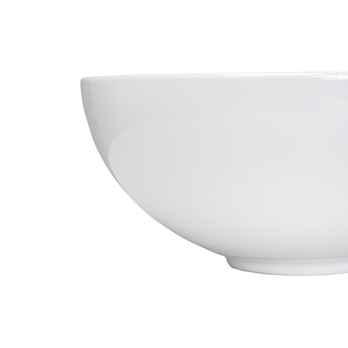 Umywalka Nablatowa Ceramiczna Okrągła Biała SABI Umywalka Nablatowa Ceramiczna Okrągła Biała SABI