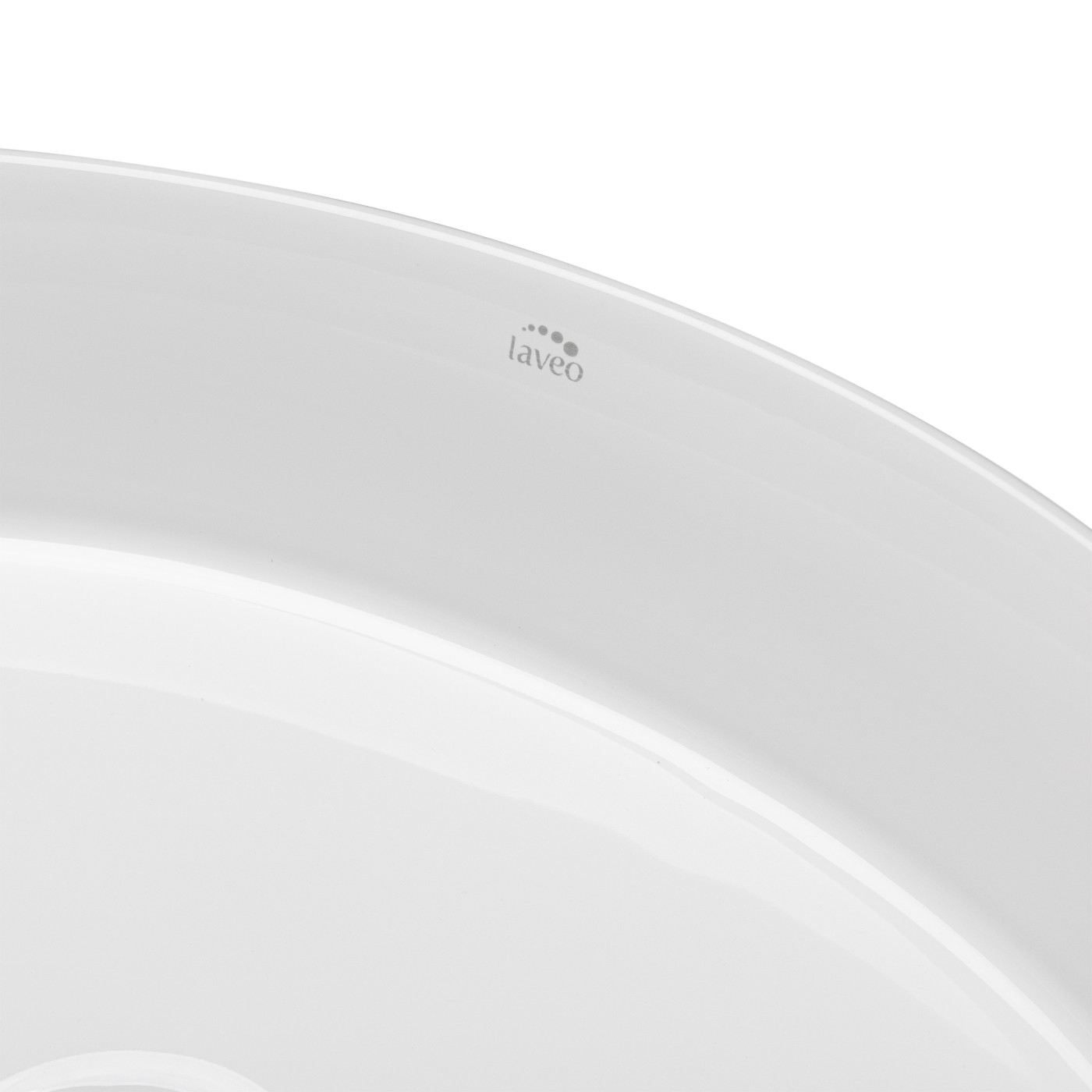 Umywalka Nablatowa Ceramiczna 48x34 cm Biała DESNA Laveo Umywalka Nablatowa Ceramiczna 48x34 cm Biała DESNA Laveo