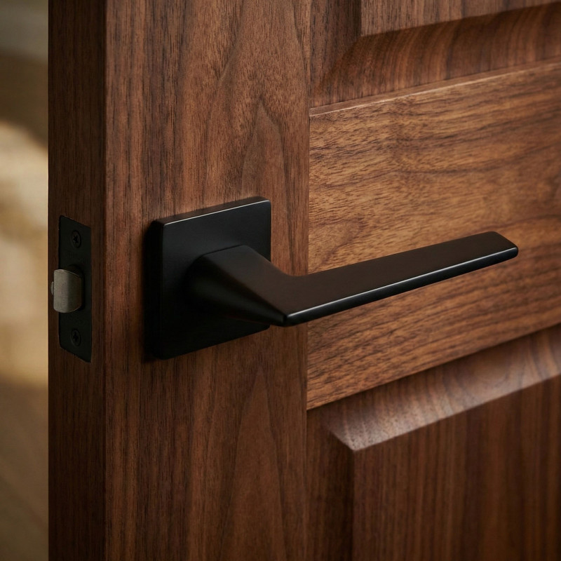 Klamka do Drzwi Wewnętrznych Czarna MURSIA Kuchinox