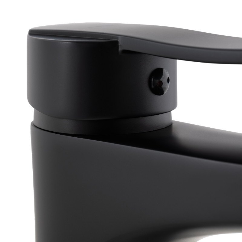 Bateria Umywalkowa Stojąca z Korkiem MADERA Czarna