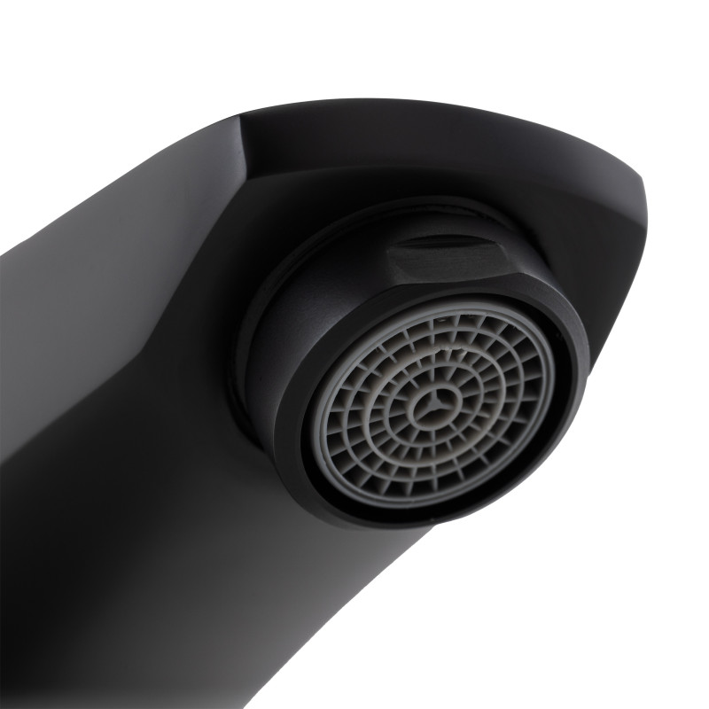 Bateria Umywalkowa Stojąca z Korkiem MADERA Czarna