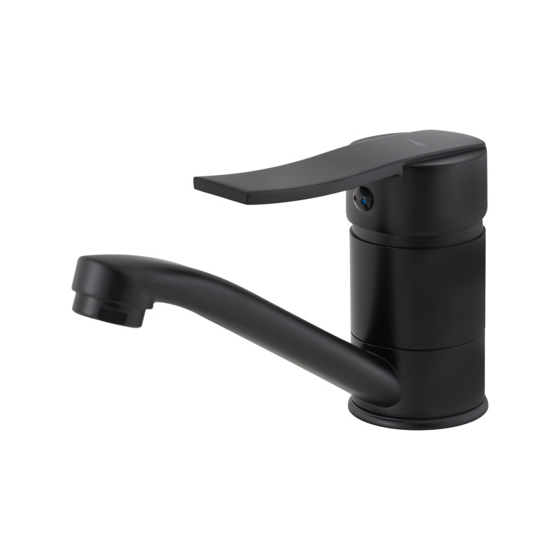 Bateria Umywalkowa z Ruchomą Wylewką MADERA Czarna Stojąca KUCHINOX