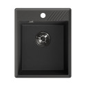 Zlewozmywak Granitowy Jednokomorowy HUB Czarny Zlewozmywak Granitowy Jednokomorowy HUB Czarny