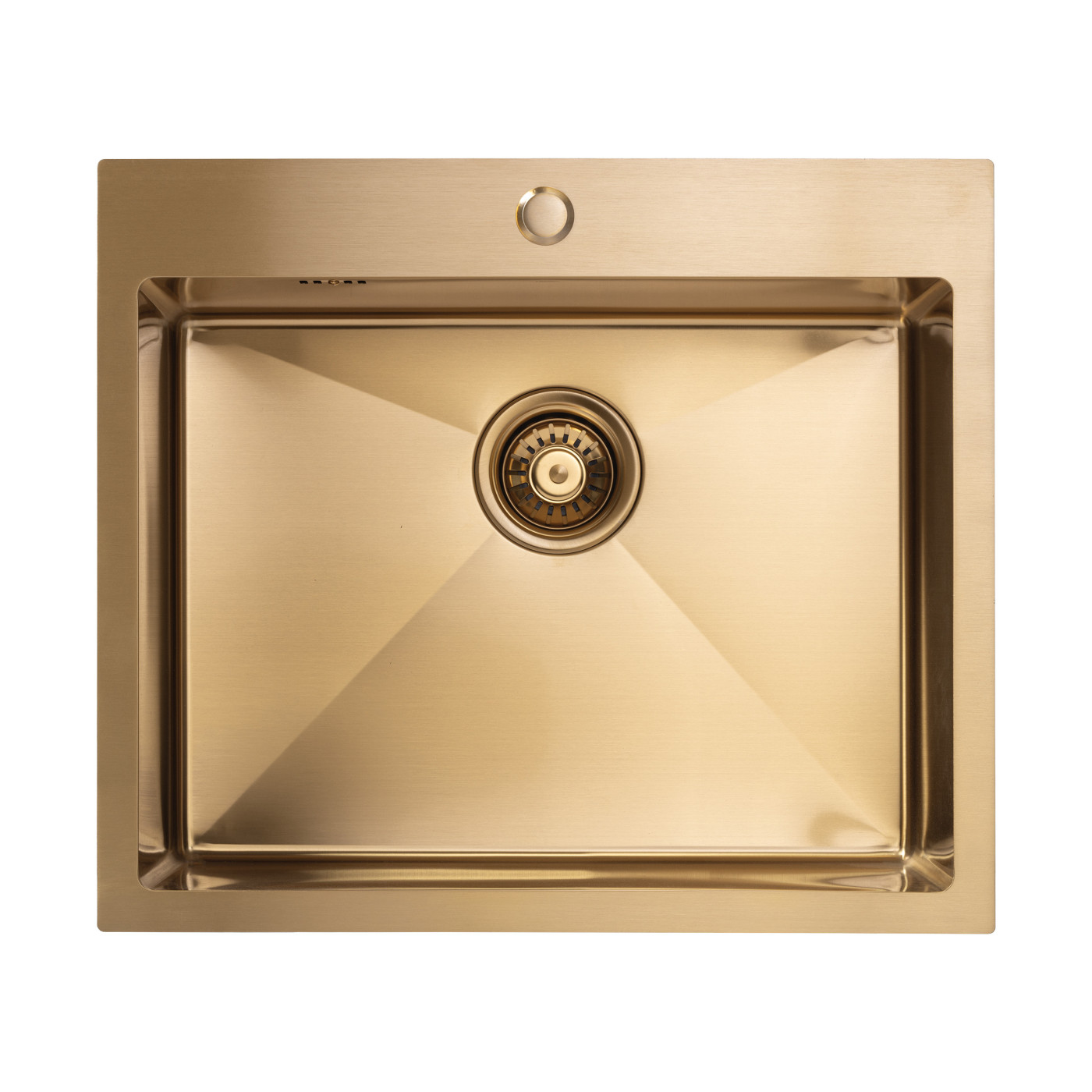 Zlewozmywak Jednokomorowy Malawi Z Syfonem I Baterią Filtrujacą Wodę Złoty