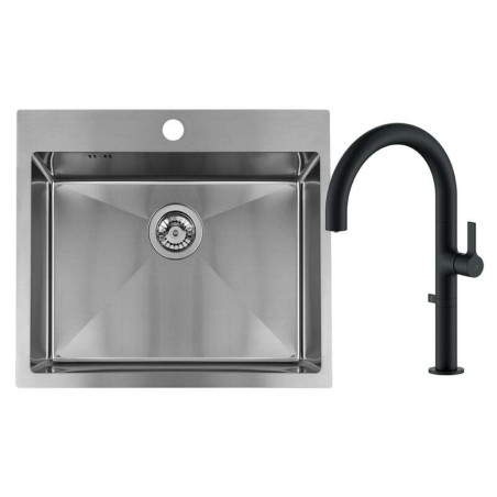 Zlewozmywak Stalowy MALAWI 50x58cm Z Baterią Filtrującą PURECO