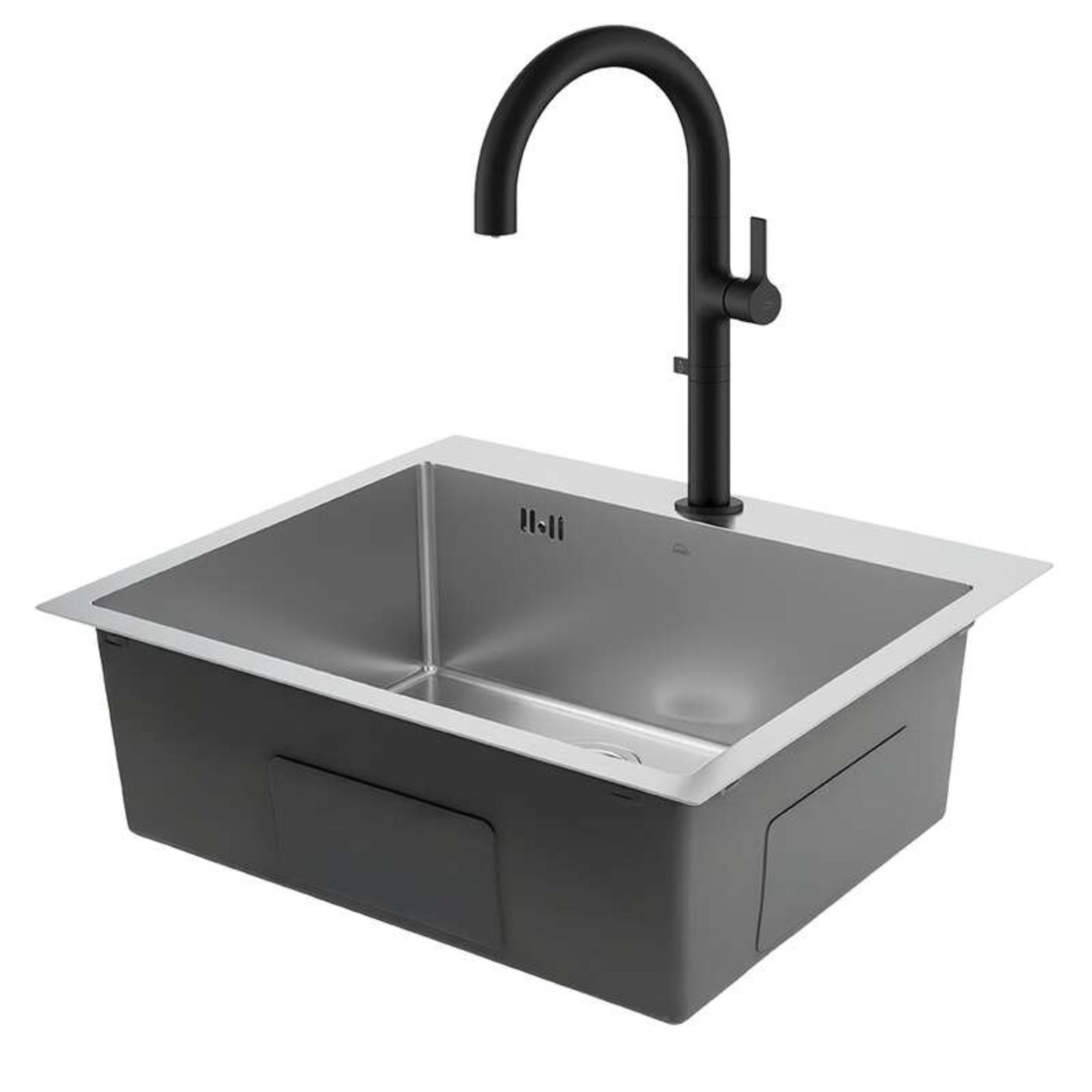 Zlewozmywak Stalowy MALAWI 50x58cm Z Baterią Filtrującą PURECO