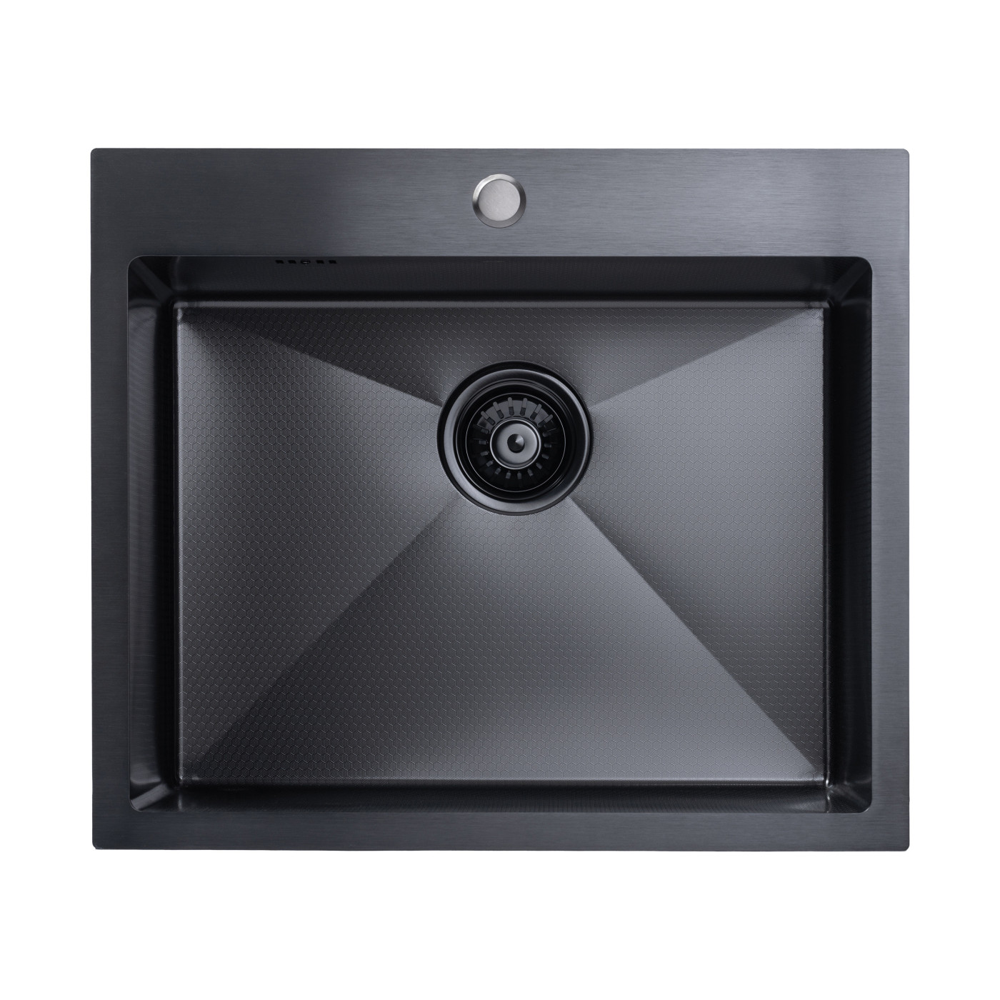 Zlewozmywak Stalowy MALAWI 50x58cm Z Baterią Filtrującą PURECO Czarny Zlewozmywak Stalowy MALAWI 50x58cm Z Baterią Filtrującą PURECO Czarny