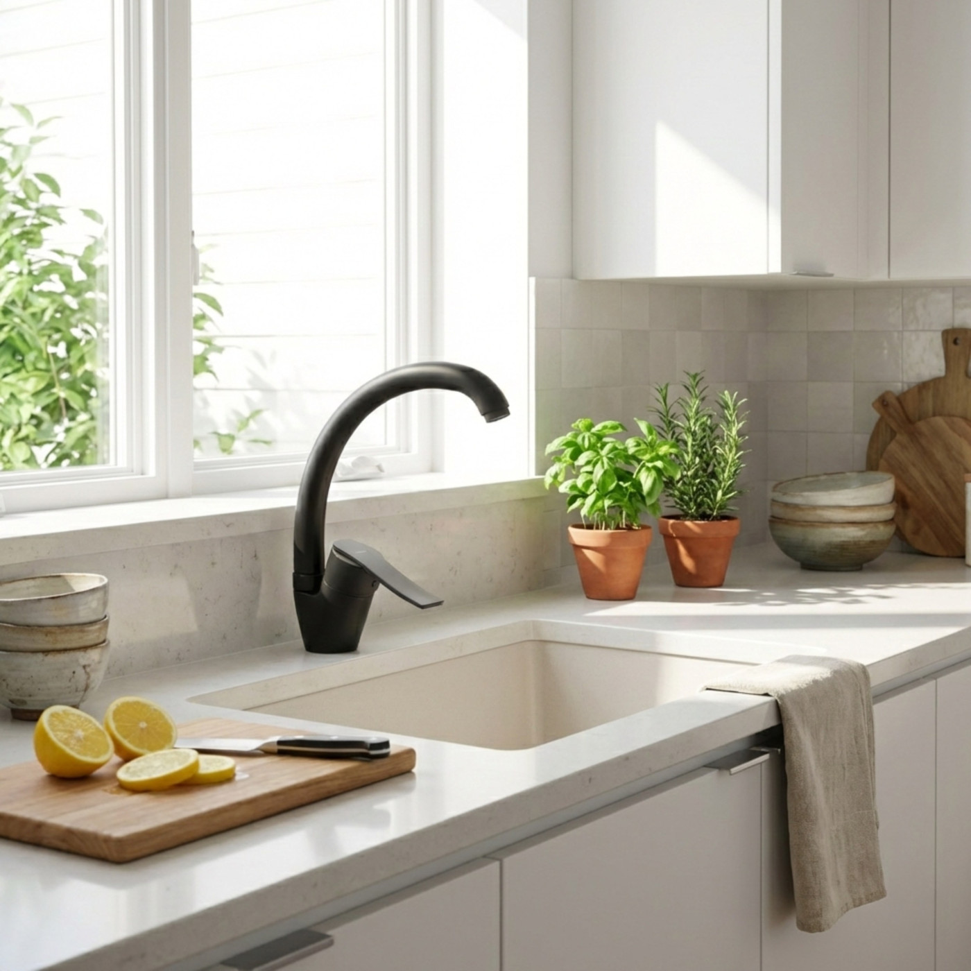 Bateria Zlewozmywakowa Madera z Wylewką F