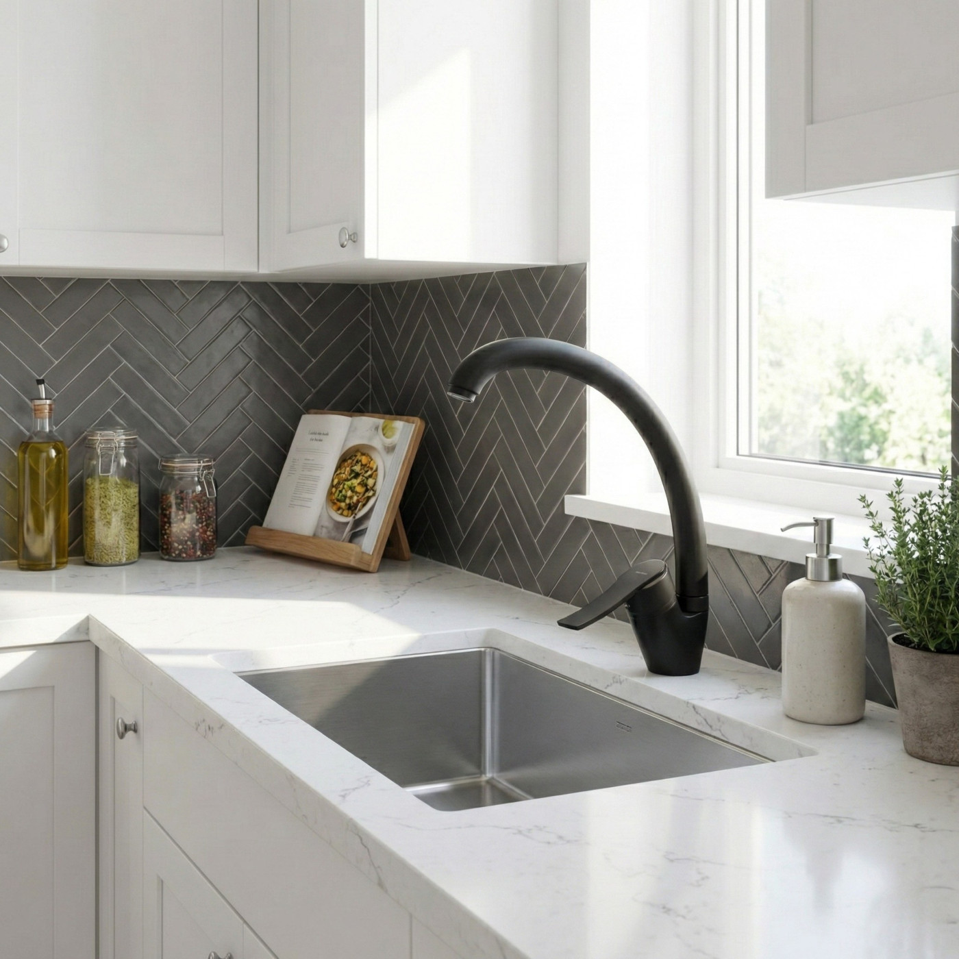 Bateria Zlewozmywakowa Madera z Wylewką F