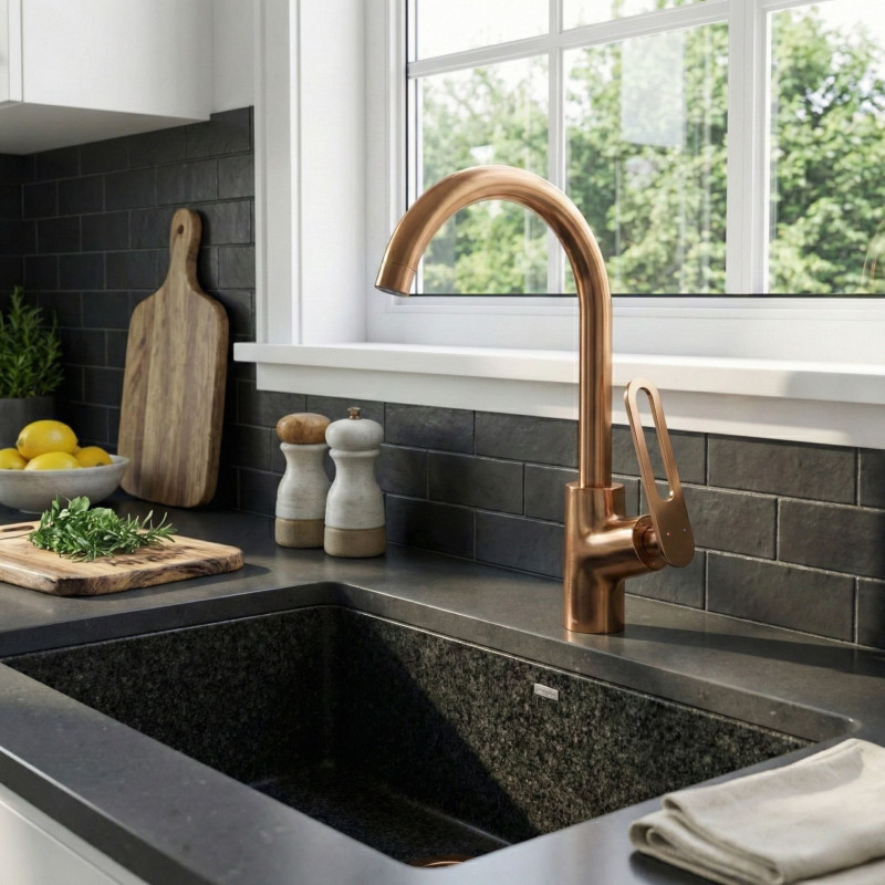 Bateria Zlewozmywakowa Kuchenna TIERRA Miedź Bateria Zlewozmywakowa Kuchenna TIERRA Miedź