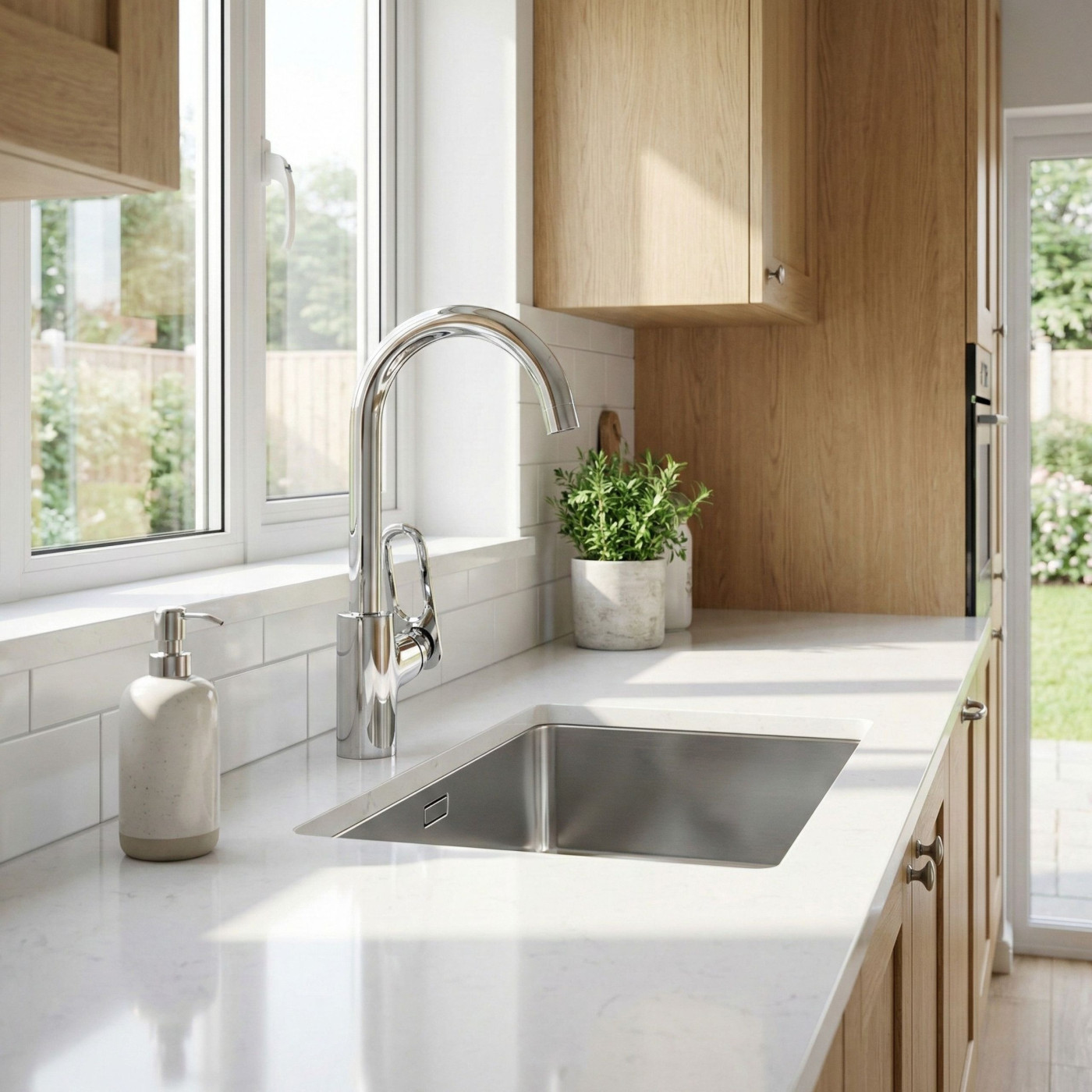 Bateria Zlewozmywakowa Kuchenna TIERRA Chrom