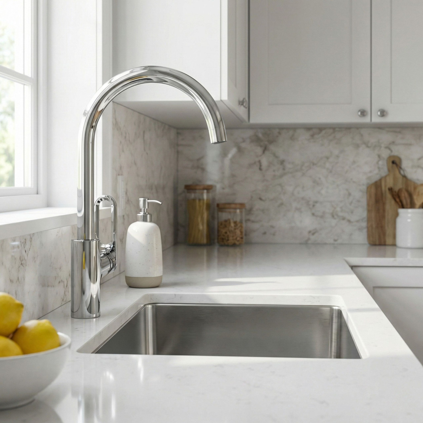 Bateria Zlewozmywakowa Kuchenna TIERRA Chrom