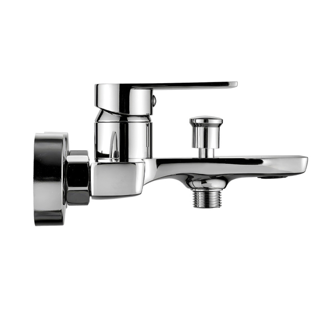 Bateria Wannowa Ścienna Bez Zestawu Natryskowego Kuchinox Serta Chrom