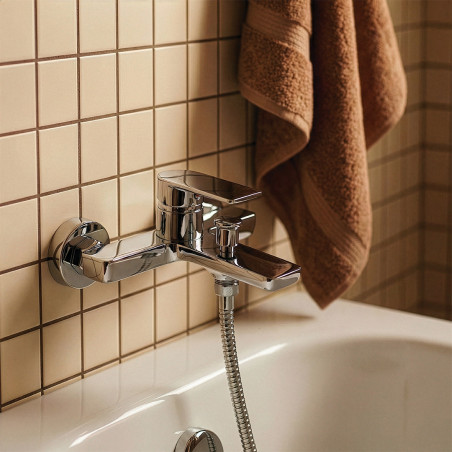 Bateria Wannowa Ścienna Bez Zestawu Natryskowego Kuchinox Serta Chrom