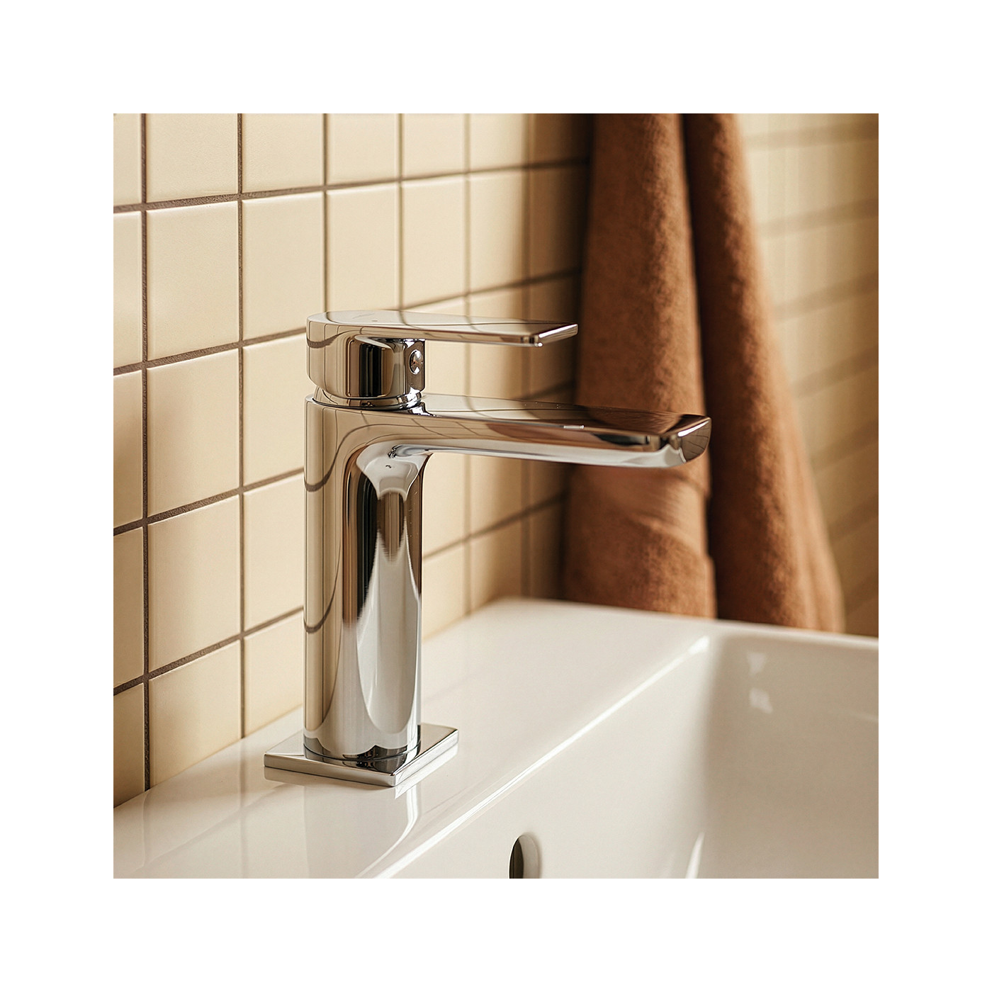 Bateria Umywalkowa Stojąca Nablatowa Kuchinox Serta Chrom