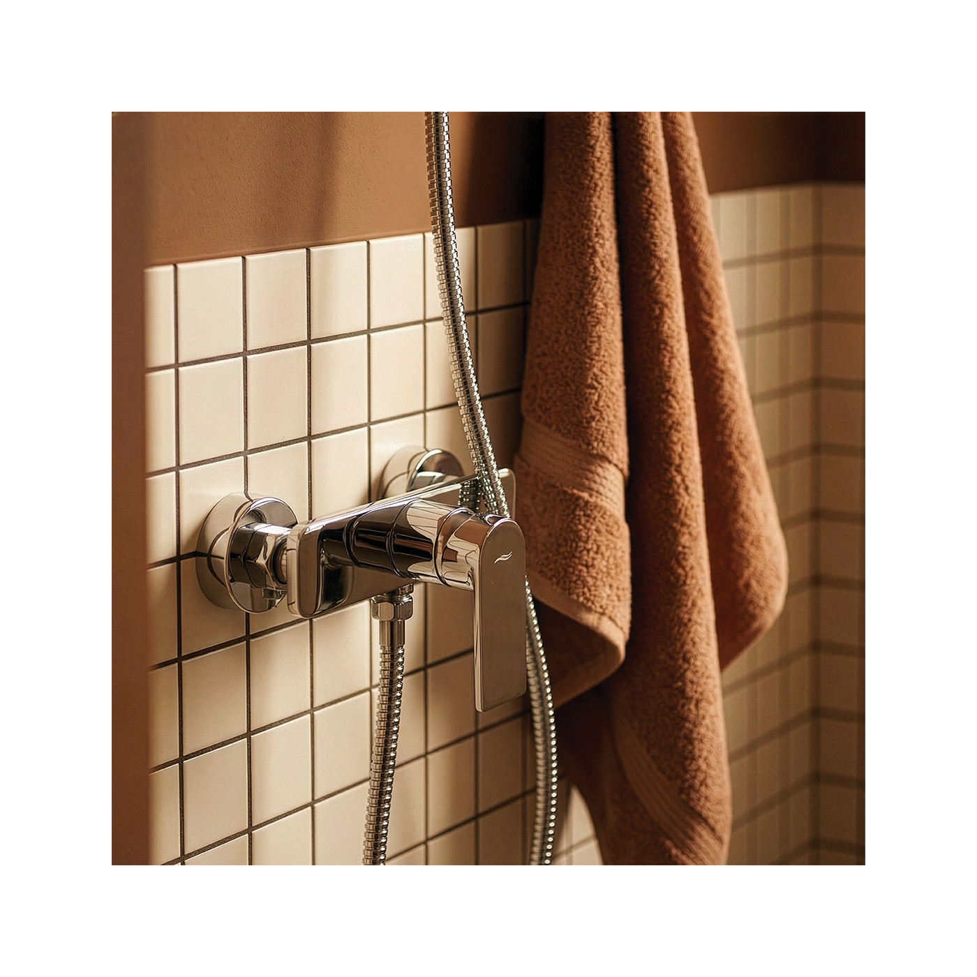 Bateria Natryskowa Ścienna Bez Zestawu Kuchinox Serta Chrom