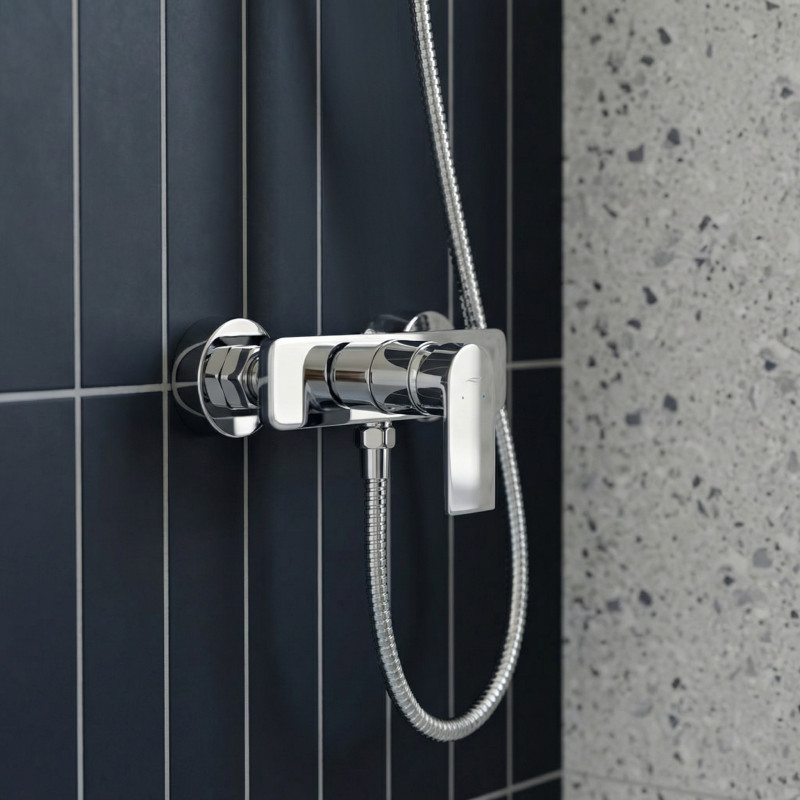 Bateria Natryskowa Ścienna Bez Zestawu Kuchinox Serta Chrom